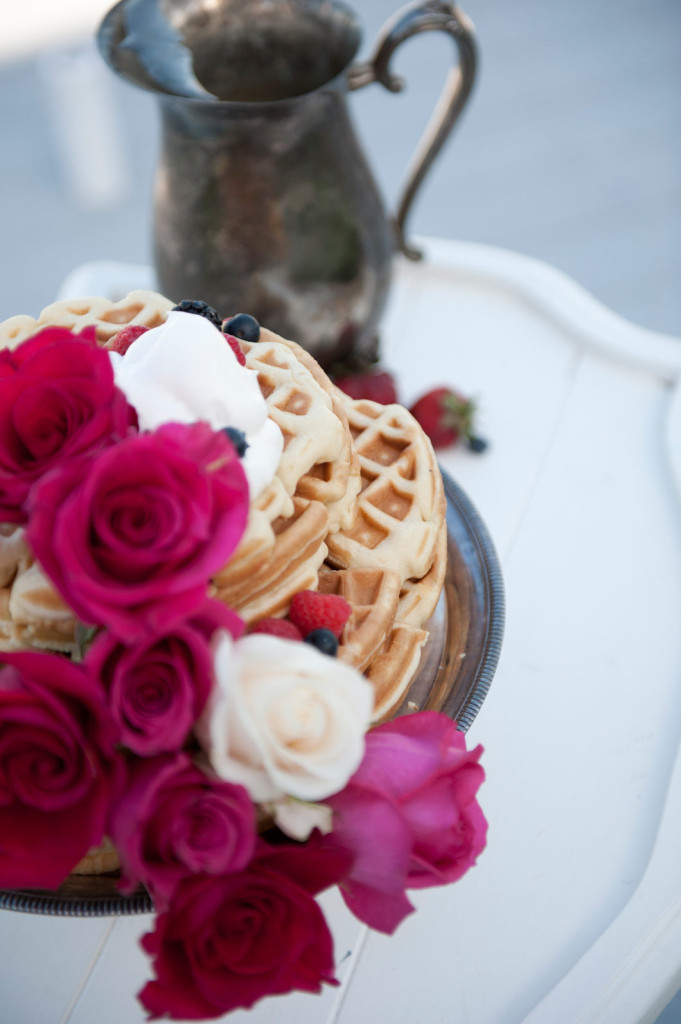Waffle & Roses - Breakfast Wedding Cake